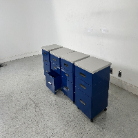 Lot Of 3 Drawer Rolling Cabinets - Quantity 4 image 1